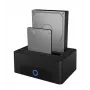 ICY BOX 2-vietu dokstacija un klonēšanas stacija 2.5 vai 3.5 collu SATA diskdziņiem ar USB 3.0 pieslēgumu