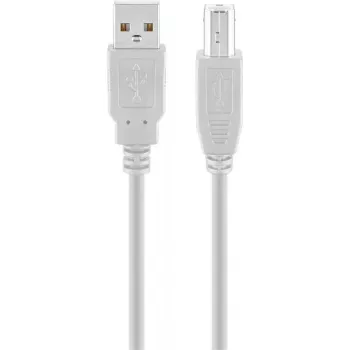 USB A uz USB B kabelis GOOBAY 68712, USB 2.0 HiSpeed, 1,8 m, pelēks