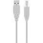 USB A uz USB B kabelis GOOBAY 68712, USB 2.0 HiSpeed, 1,8 m, pelēks