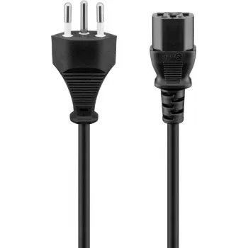 Goobay 93617 strāvas kabelis melns 2m SEV 1011 IEC C13