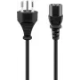 Goobay 93617 strāvas kabelis melns 2m SEV 1011 IEC C13