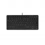 Cherry Active Key AK-4100-U-B/GE kompakta USB tastatūra ar vācu izkārtojumu, melnā krāsā