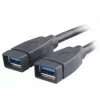 USB kabelis 2 x USB A Akasa AK-CBUB09-15BK Melns