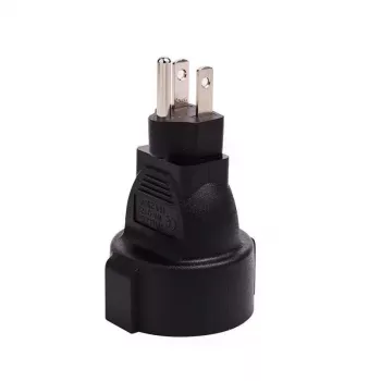 MicroConnect PETRAVEL3 strāvas spraudņa adapteris B tips uz F tips Melns
