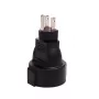 MicroConnect PETRAVEL3 strāvas spraudņa adapteris B tips uz F tips Melns