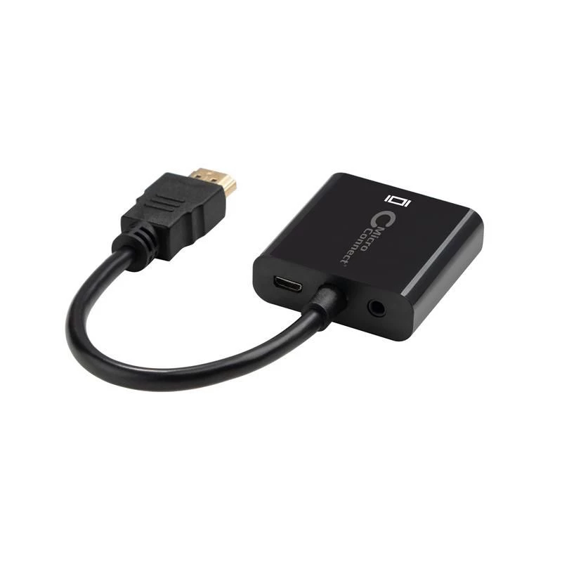Microconnect HDMVGA2B video kabeļa adapteris 0.15 m VGA (D-Sub) HDMI Type A (Standard) Melns