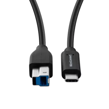 Microconnect USB3.1CB3 USB kabelis USB 3.2 Gen 1 (3.1 Gen 1) 3 m USB C USB B Melns