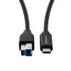 USB kabelis MicroConnect USB3.1CB2 1.8m USB C uz USB B 5 Gbit/s Melns