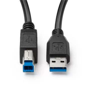 Microconnect USB3.0AB5B USB kabelis 5 m USB A – USB B, USB 3.2 Gen 1 (5 Gbit/s), melns