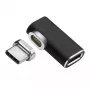 MicroConnect USB3.1CCMF-MAGNETIC magnētiskais USB-C pagarinātājs, melns