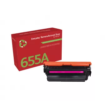 Everyday™ Magenta Remanufactured Toner no Xerox, saderīgs ar HP 655A (CF453A), standarta ietilpība