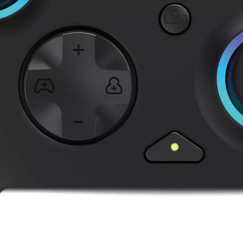Spēļu kontrolieris PDP Afterglow Wave Black – vadu USB Type‑C kontrolieris PC, Xbox One, Xbox Series S/X, 2.43 m kabelis