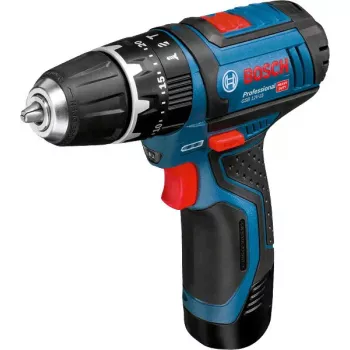 Bosch GSB 10,8-2-LI Professional bezvadu triecienurbjmašīna, 10,8 V, 2 ātrumi, bezatslēgas patrona