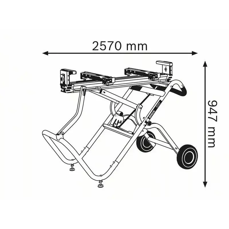 Bosch GTA 2500 W Professional saliekamie zāģa zirgi