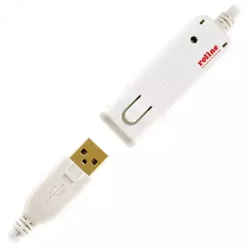 USB 2.0 aktīvs pagarinātājkabelis ROLINE 12.04.1085 12 m