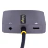 StarTech.com USB-C video adapteris, USB-C uz HDMI VGA daudzportu adapteris, 3,5 mm audio, 4K 60Hz HDR, 100W PD caurlaide, saderīgs ar Thunderbolt 3/4 - USB-C displeja ceļojumu adapteris