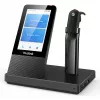 Yealink WH67 UC bezvadu austiņas, DECT, birojam/call centram, 20-14000 Hz, 19 g, melna