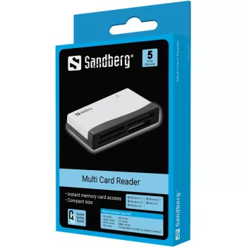 Sandberg Multi Card Reader — universāls karšu lasītājs