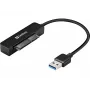 Sandberg USB 3.0 uz SATA savienotājs, Melns, 5 Gbit/s