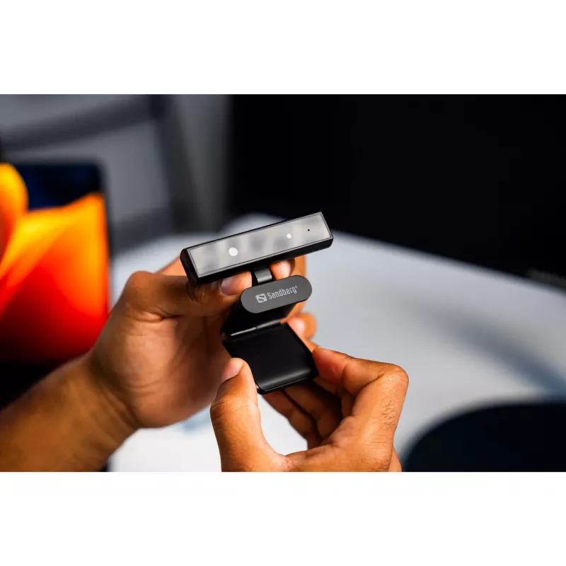 Sandberg Face-ID Webcam Mini 2 MP Full HD USB-C melna