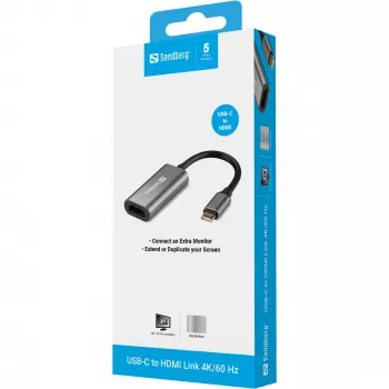 USB-C uz HDMI adapteris 4K/60 Hz Sandberg 136-12