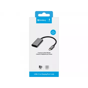 USB-C uz DisplayPort savienotājs Sandberg 136-19