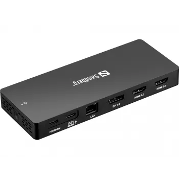 Sandberg USB-C 13-in-1 DockingStation Pro Vadu USB 3.2 Gen 1 Type-C