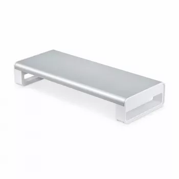 StarTech.com Ergonomiskais Monitora Pacēlājs, līdz 15kg, fiksēts augstums 9cm, galda datora/klēpjdatora statīvs, tērauda platforma, ātra salikšana, darbvirsmas optimizācija