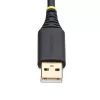 StarTech.com 30cm USB uz Null Modema seriālā adaptera kabelis, COM Retention, FTDI, USB-A uz DB9 RS232, maināmi DB9 uzgriežņi/skrūves, Windows/macOS/Linux