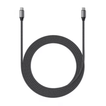 USB-C uz USB-C kabelis Satechi ST-TCC2MM — 2 m, Melns/Pelēks, 0.48 Gbit/s