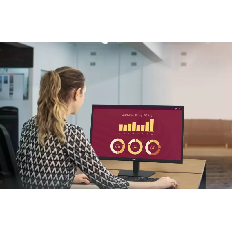 DELL E2725H 27 inch Full HD LED monitors, 1920x1080, 75Hz, VGA/DP