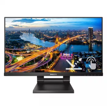 Philips B Line 222B1TC/00 dators monitors 54,6 cm (21,5 colli) 1920 x 1080 pikseļi Full HD LED Skārienekrāns Melns