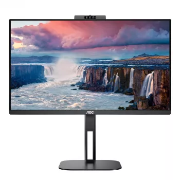 AOC 24V5CW/BK 23.8 collu IPS FHD monitors ar USB-C un Windows Hello tīmekļkameru
