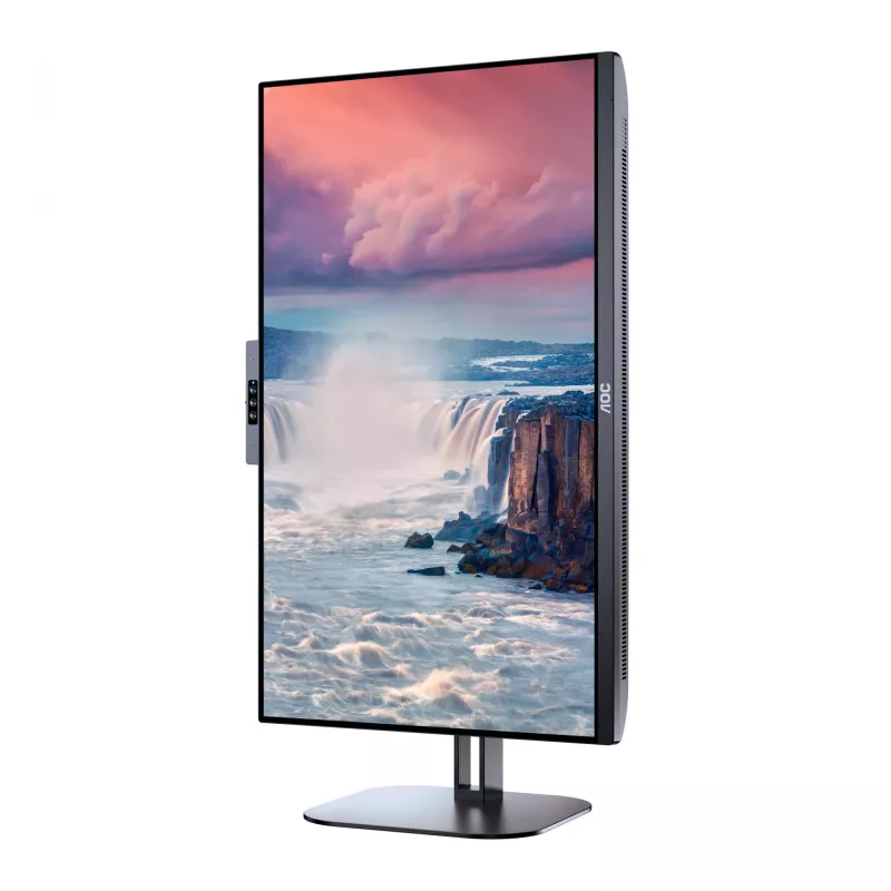 AOC 24V5CW/BK 23.8 collu IPS FHD monitors ar USB-C un Windows Hello tīmekļkameru