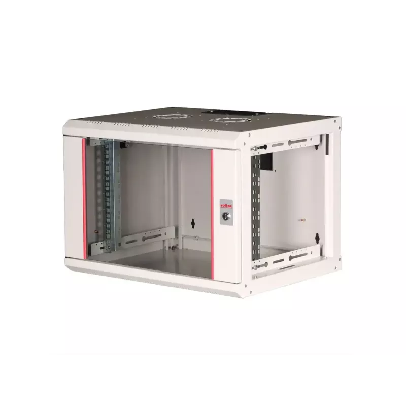 Sienas stiprināms skapis ROLINE Pro 7U 19 collu, 600x450 mm (PxD), pelēks, IP20, ar atslēgas slēdzeni