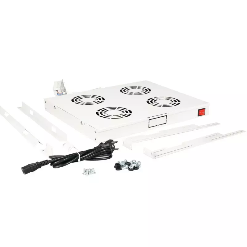 Ventilatoru bloks ROLINE 19 collu jumta ventilators 4 ventilatori Termostats pelēks