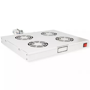 Ventilatoru bloks ROLINE 19 collu jumta ventilators 4 ventilatori Termostats pelēks