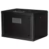 ROLINE 19 collu pie sienas stiprināms skapis Pro 7U, 600x450 mm PxD, melns, ar atslēgas slēdzi, IP20