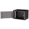 ROLINE 19 collu pie sienas stiprināms skapis Pro 7U, 600x450 mm PxD, melns, ar atslēgas slēdzi, IP20