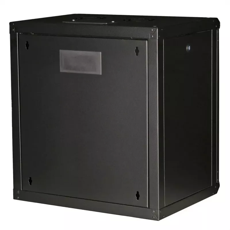 Sienas 19 inch skapis ROLINE Pro 12U, 600x450 mm, melns, ar atslēgas slēdzi, IP20