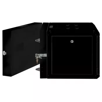 Sienas skapis ROLINE Pro 7U 600x600 WxD divdaļīgs pagriežams melns, IP20, 50 kg