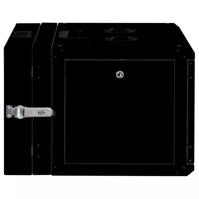 Sienas skapis ROLINE Pro 7U 600x600 WxD divdaļīgs pagriežams melns, IP20, 50 kg