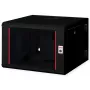 Sienas skapis ROLINE Pro 7U 600x600 WxD divdaļīgs pagriežams melns, IP20, 50 kg