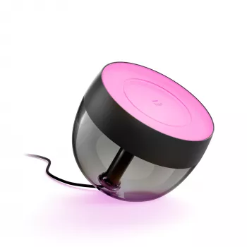 Philips Hue White and colour ambience Iris galda lampa, viedā galda lampa, Bluetooth/Zigbee, Melna, LED, Metāls, Sintētika, Nenomaināma spuldze
