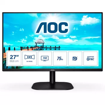 AOC B2 27B2QAM datora monitors 68,6 cm (27 collas) 1920 x 1080 pikseļi Full HD LED Melns