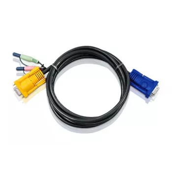ATEN 2L5203A KVM kabelis, melns, 3 m