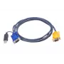 ATEN USB KVM kabelis 3m, VGA, melns