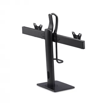 StarTech.com Crossbar dubultā monitora galda statīvs diviem 27 collu ekrāniem, VESA 75x75/100x100, bezinstrumentu augstuma regulēšana, līdz 6 kg uz displeju