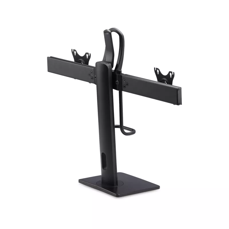 StarTech.com 2MC1S-MONITOR-STAND Crossbar galda statīvs diviem monitoriem 17–27 collas, VESA, plastmasa/alumīnijs/tērauds, melns