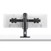 StarTech.com 2MC1S-MONITOR-STAND Crossbar galda statīvs diviem monitoriem 17–27 collas, VESA, plastmasa/alumīnijs/tērauds, melns